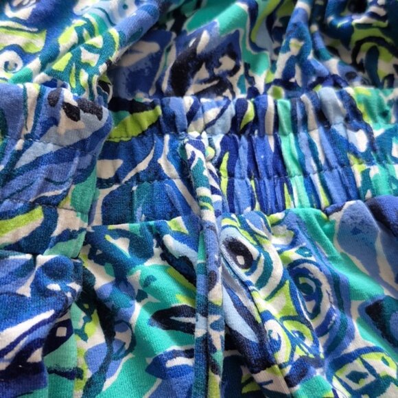 LILLY PULITZER Paulina Jumpsuit Sneak A Beak Bennet Blue S,.M - Picture 3 of 9